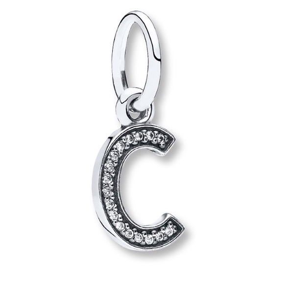 Pandora Letter C Initial Dangle Charm 